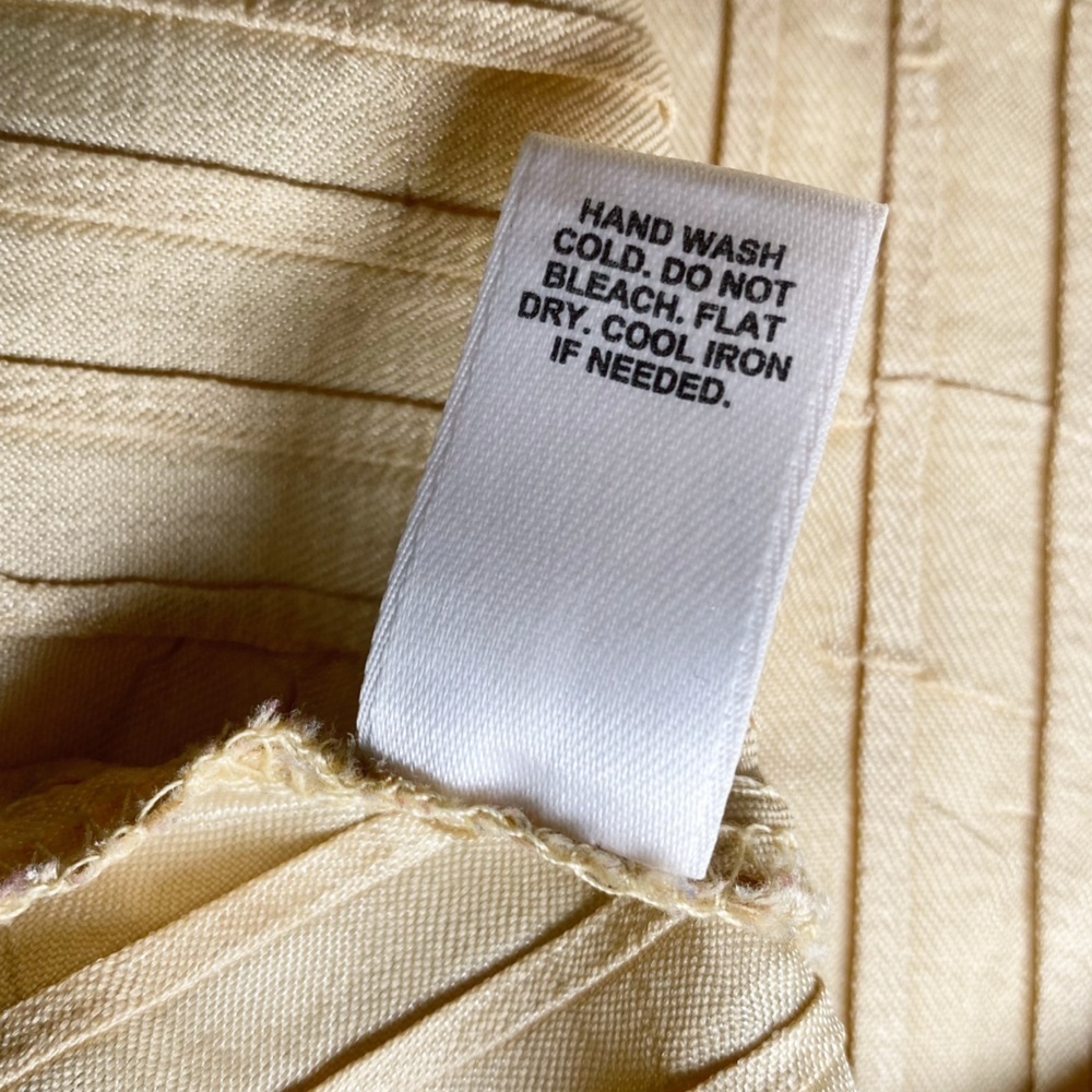 Cato Gold Pleated Women's Blouse - Picture 10 of 14